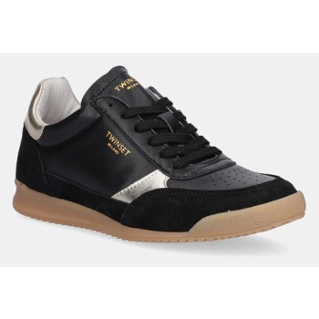 δερμάτινα αθλητικά παπούτσια twinset