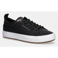  αθλητικά tommy hilfiger th hi vulc core low cleat lth χρώμα: μαύρο, fm0fm05625