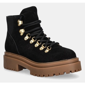 σουέτ μπότες answear.lab χρώμα μαύρο