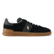sneakers δερμάτινα  παπούτσια polo ralph lauren hrt aera pp χρώμα: μαύρο, 809978010001