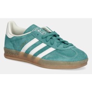  αθλητικά adidas originals gazelle indoor χρώμα: τιρκουάζ, jq8391