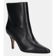  δερμάτινες μπότες mm6 maison margiela γυναικείες, χρώμα: μαύρο, s59wu0261.p6783.t8013