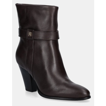 δερμάτινες μπότες tommy hilfiger th