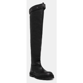 δερμάτινες μπότες patrizia pepe χρώμα