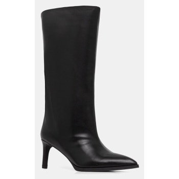 δερμάτινες μπότες answear.lab χρώμα