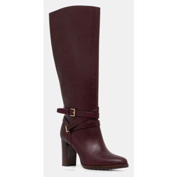 δερμάτινες μπότες lauren ralph lauren