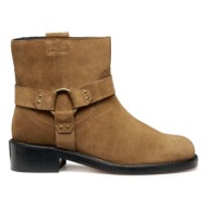  σουέτ μπότες geox d nalvia γυναικεία, χρώμα: καφέ, d565qb 00022 c6372