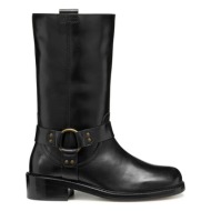  δερμάτινες μπότες geox d nalvia γυναικεία, χρώμα: μαύρο, d565qc 000ff c9999