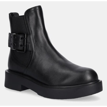 δερμάτινες μπότες τσέλσι love moschino