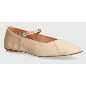 μπαλαρίνες max&co. χρώμα μπεζ