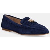 μοκασίνια σουέτ lauren ralph lauren averi iii χρώμα: ναυτικό μπλε, 802959266001