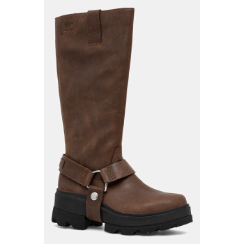δερμάτινες μπότες sorel joan frw tall
