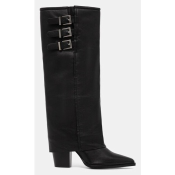 δερμάτινες μπότες answear.lab χρώμα