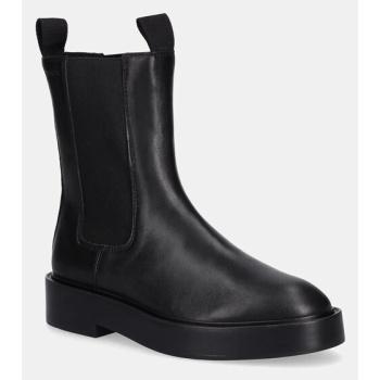 δερμάτινες μπότες τσέλσι calvin klein