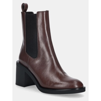 μπότες τσέλσι hugo nalie χρώμα καφέ