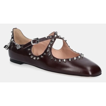 δερμάτινες μπαλαρίνες bally