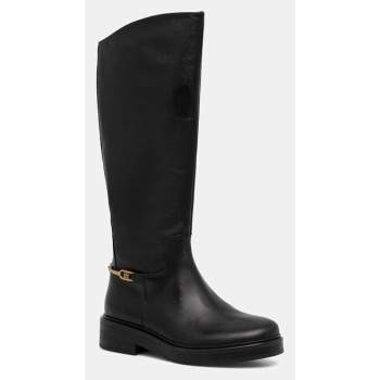 δερμάτινες μπότες tommy hilfiger th