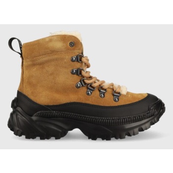 μποτάκια εργασίας hugo jace χρώμα καφέ