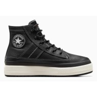  δερμάτινα αθλητικά παπούτσια converse chuck taylor all star equip waterproof χρώμα: μαύρο, a08555c
