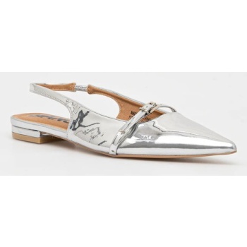 μπαλαρίνες bianco biabari χρώμα ασημί