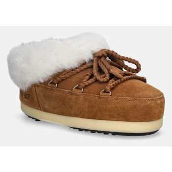 μπότες χιονιού σουέτ moon boot mb evx