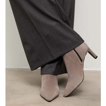 σουέτ μπότες answear.lab χρώμα γκρι