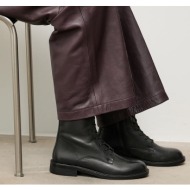  δερμάτινες μπότες answear.lab χρώμα: μαύρο