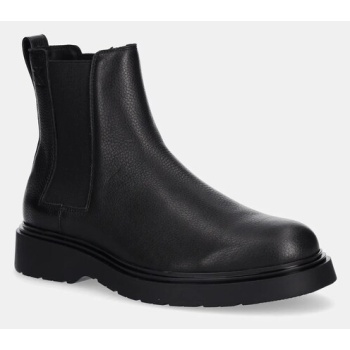 δερμάτινες μπότες τσέλσι calvin klein