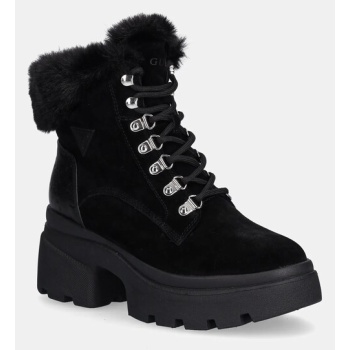 μποτάκια guess yareli χρώμα μαύρο