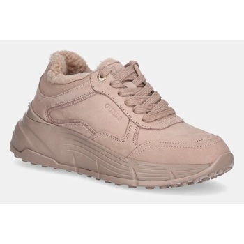 nubuck sneakers guess farrea2 χρώμα