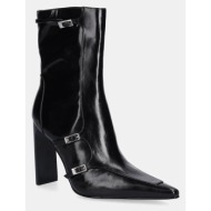  μποτάκια steve madden fastened χρώμα: μαύρο, 11004818