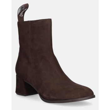 μπότες nubuck camper kora χρώμα καφέ