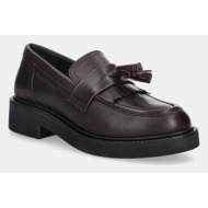  δερμάτινα μοκασίνια marc o`polo perla χρώμα: μπορντό, 50818513207134