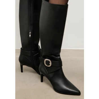 δερμάτινες μπότες answear.lab χρώμα