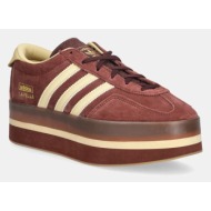  αθλητικά adidas originals gazelle stack w χρώμα: καφέ, js3928