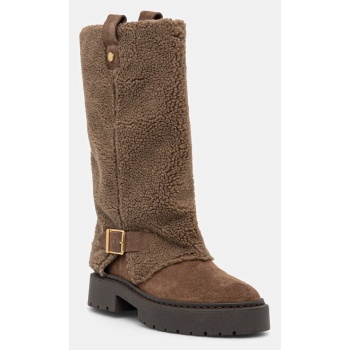μπότες steve madden godiva χρώμα μπεζ