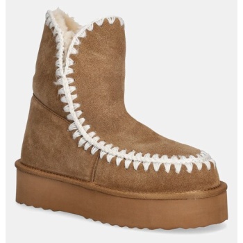 μπότες χιονιού σουέτ answear.lab χρώμα