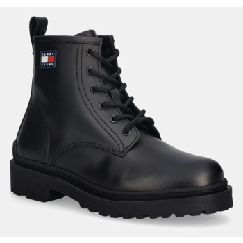 δερμάτινα παπούτσια tommy jeans tjm