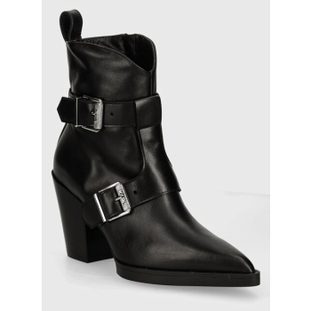 δερμάτινες μπότες karl lagerfeld kowboy