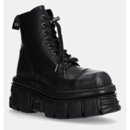  δερμάτινα workers new rock nomada negro + tower negro lateral e-14