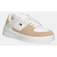  δερμάτινα sneakers tommy hilfiger essential basket sneaker
