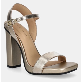 δερμάτινα πέδιλα tommy hilfiger high