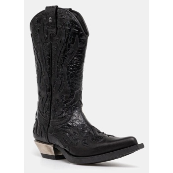 δερμάτινες καουμπόικες μπότες new rock