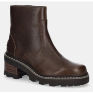  δερμάτινες μπότες sorel joan now zip bootie