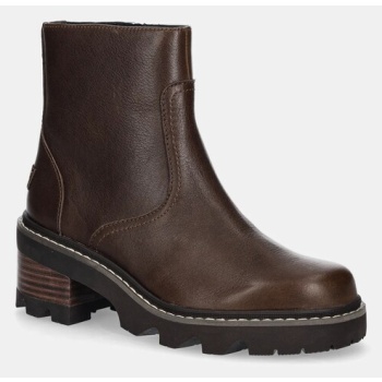 δερμάτινες μπότες sorel joan now zip