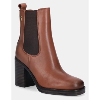 δερμάτινες μπότες tommy hilfiger square