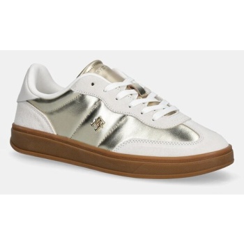 δερμάτινα sneakers tommy hilfiger mu