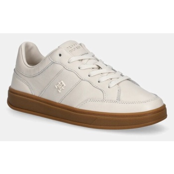 δερμάτινα sneakers tommy hilfiger th