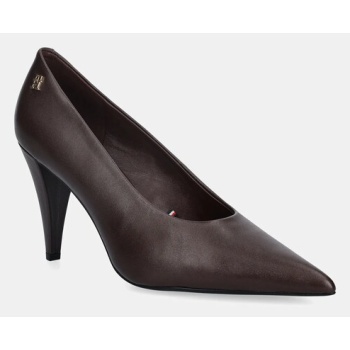 δερμάτινες γόβες tommy hilfiger th