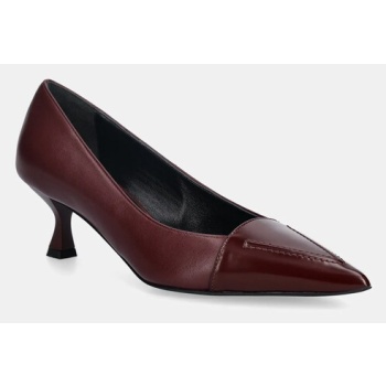 δερμάτινες γόβες love moschino